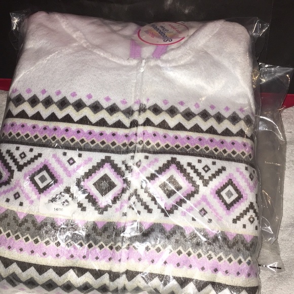 ❤️❤️Size 18/20 NWT 1/Piece outfit with hoodie pink - Picture 5 of 7